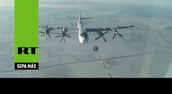 Primer ataque de un bombardero Tu-95MCM con misiles de crucero contra terroristas sirios