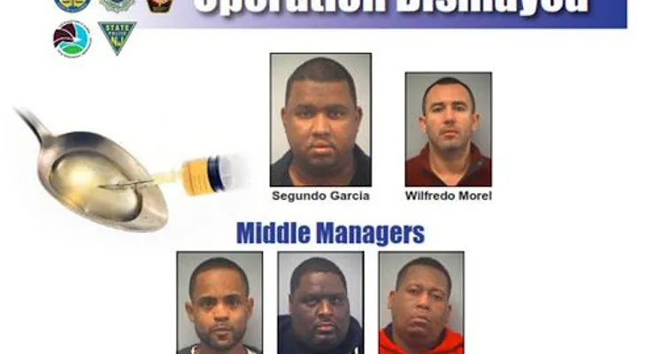 Acusan en NJ 11 dominicanos integraban banda de heroína que movía millones de dólares en el Noreste