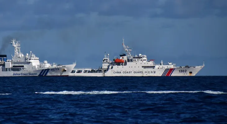 China realiza patrullaje en aguas disputadas de las islas Senkaku en medio de tensiones con Japón
