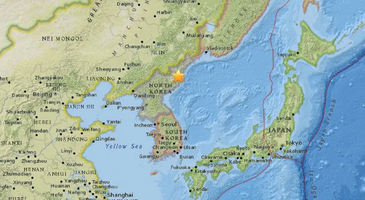 Sismógrafos detectan evento sísmico de magnitud 5,1 en Corea del Norte