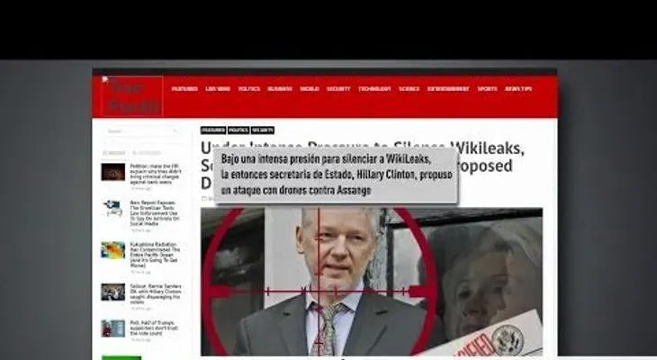 Hillary Clinton, sobre Julian Assange: "¿No podemos atacar con un dron a este tipo?"  (VIDEO)