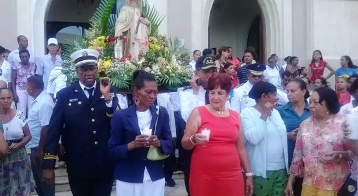Feligreses celebran  día de las Mercedes 