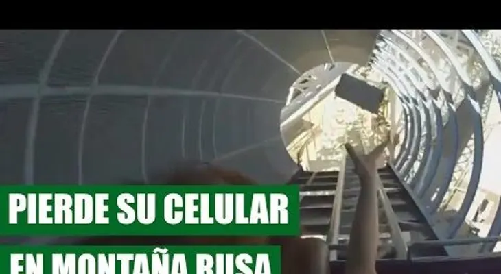 Nunca lleve tu celular a una montaña rusa (VIDEO)