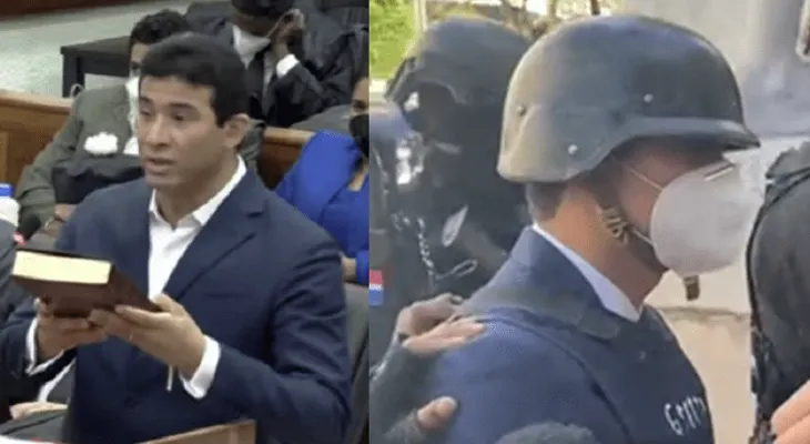 Adán Cáceres llegó a la Corte con una Biblia en manos, como una forma de pedir clemencia. Yeni: 99% de lo que dice es mentira