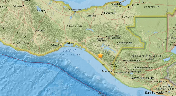 Se registra un sismo de magnitud 5,4 en el sur de México