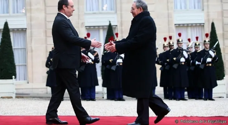 Raúl Castro inicia histórica vista de Estado a Francia