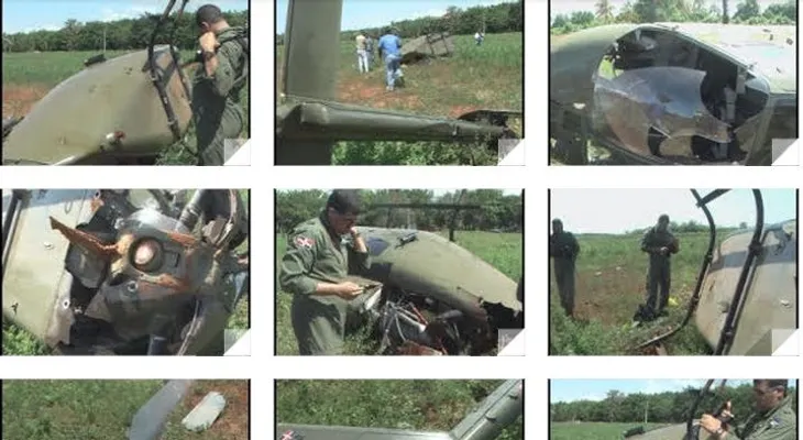 Detalles caída del helicóptero transportaba a jefe del Ejército