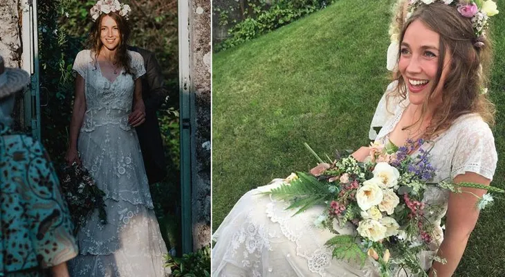 Una mujer recupera el vestido de novia usado por su bisabuela en el 1870