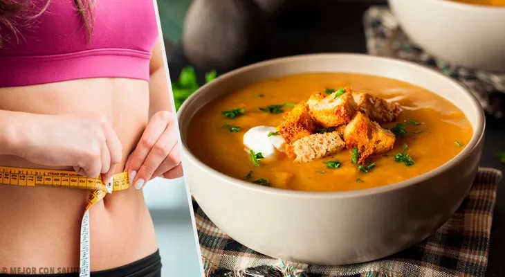 La mejor dieta de sopa quemagrasa: Contiene solo 40 calorías por cada 100 gramos.