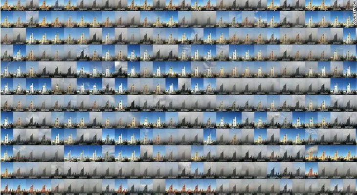 Un residente de Beijing fotografía el esmog durante tres años