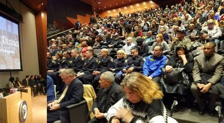 Congresista Espaillat presenta logros en acto asisten cientos de personas 