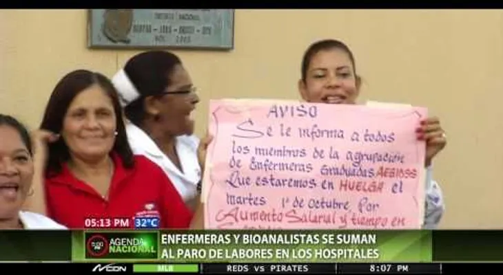 Enfermeras se suman a paro médicos en los hospitales, en su segundo día