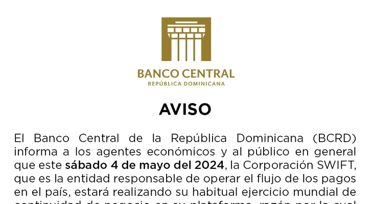 BCRD informa sobre el servicio de Pagos al Instante