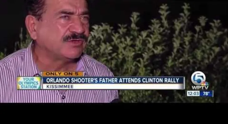 El papá del asesino de bar en Orlando asiste a evento de Hillary Clinton (VIDEO)