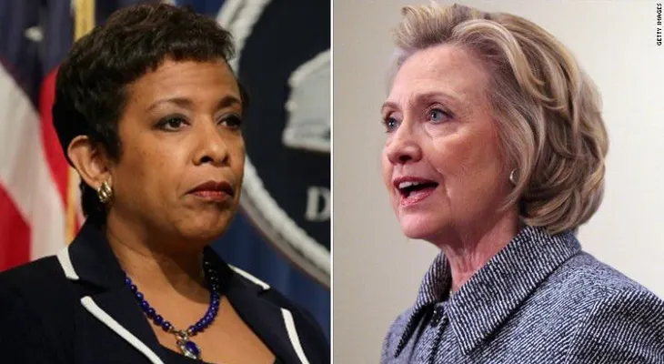 Secretaria de Justicia de EE.UU. Loretta Lynch no presentará cargos contra Hillary Clinton