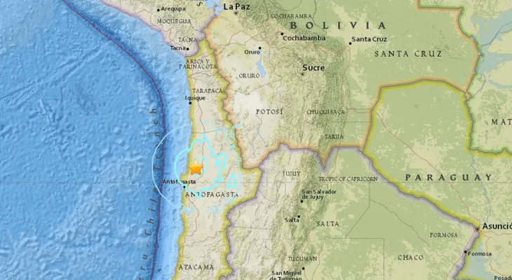 Sismo de magnitud 5,9 sacude el norte de Chile