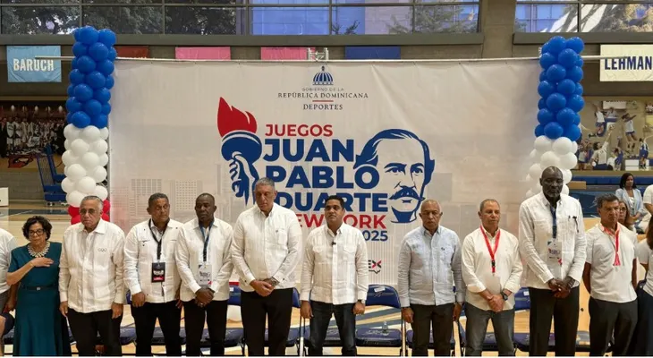 Ministro Kelvin Cruz deja iniciados Juegos Juan Pablo Duarte, en NY