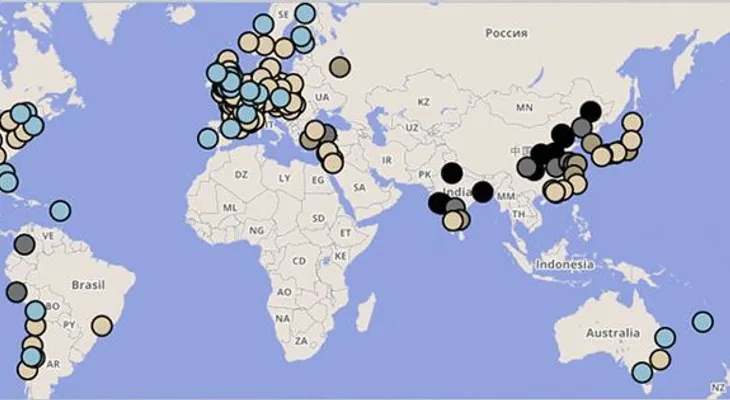 Elaboran un mapa de la contaminación mundial en tiempo real