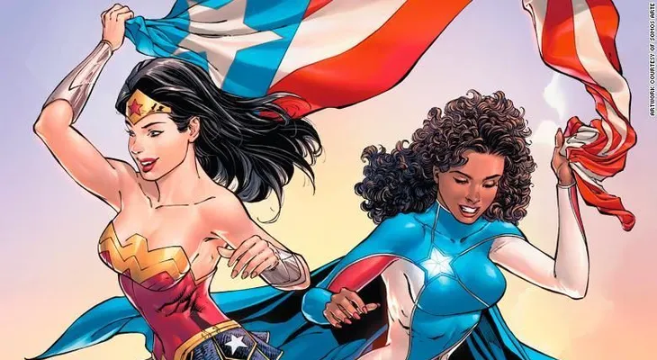 Una nueva superheroína vuela para salvar a Puerto Rico? con ayuda de la Mujer Maravilla