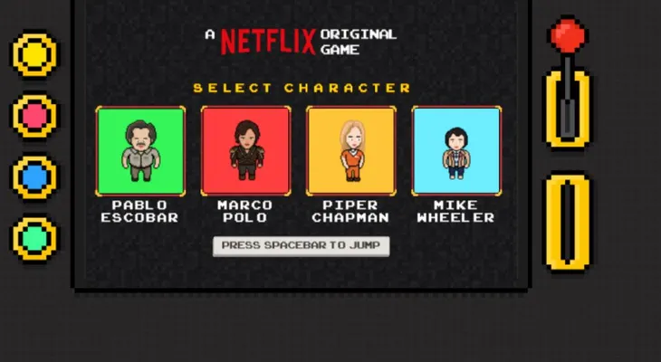 Pablo Escobar y Piper Chapman, los personajes del videojuego de Netflix