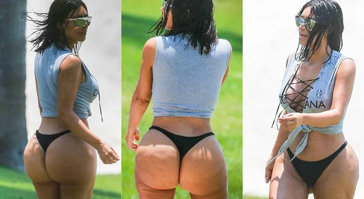 La versión de Kim Kardashian sobre las fotos que la dejaron en ridículo