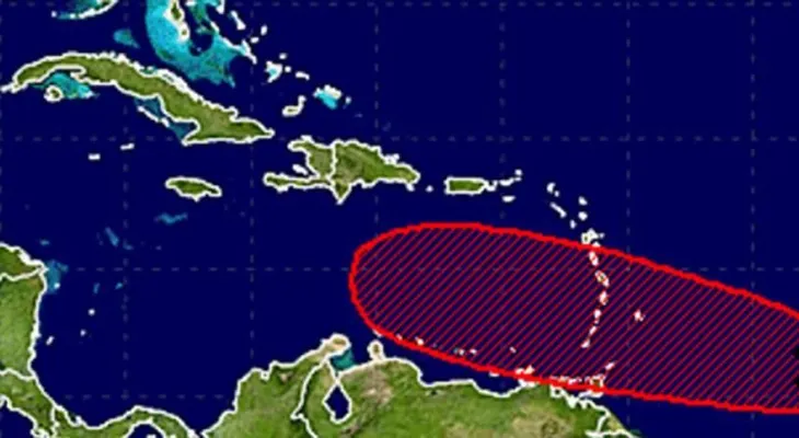Una onda tropical de camino al Caribe con signos de fortalecerse