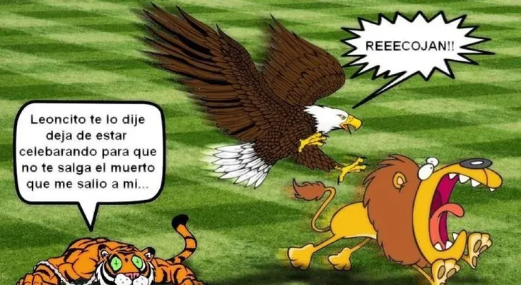 No cojan cuerda, pero nadie puede con las Aguilas...recojan... "vamos haceile"?Tiene mieo!...