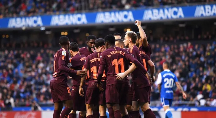 Barcelona gana la liga de España y conquista el doblete