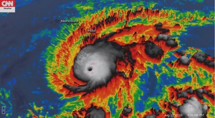 Alarma en Hawai: el peligroso huracán Lane se convierte en categoría 5 y se acerca al archipiélago
