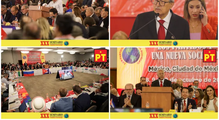 Petro y Díaz-Canel encabezan inauguración del XXX Seminario Internacional "Los Partidos y una Nueva Sociedad" en México