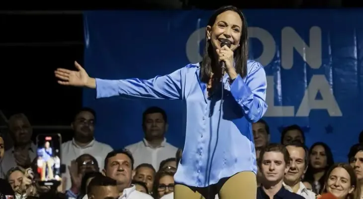 Machado promete desalojar a Nicolás Maduro del poder