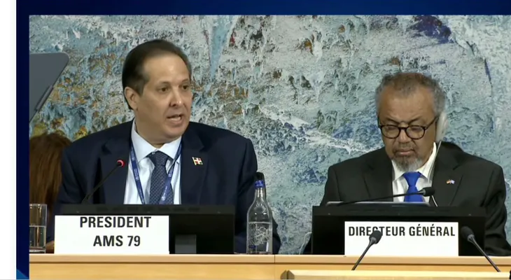 Víctor Atallah asume presidencia de Asamblea Mundial de la Salud