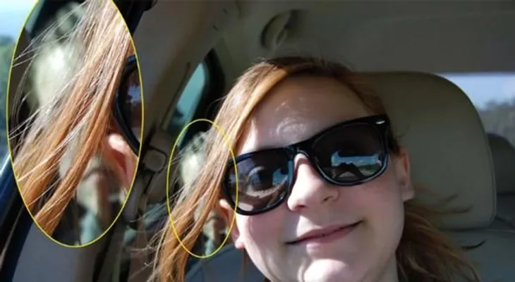 Melissa Kurtz se tomó una selfie y tenía incluído "el fantasma" de un niño 