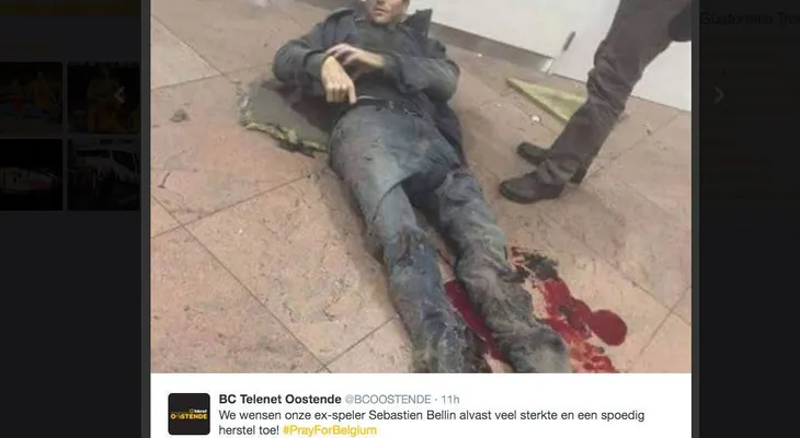 Un exbasquetbolista nacido en Brasil, imagen de los heridos en Bruselas