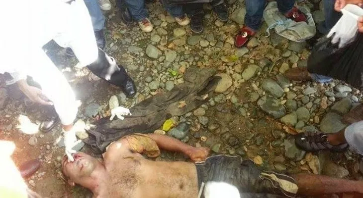 Hallan cadáver con un disparo en la cabeza en el río Ámina 