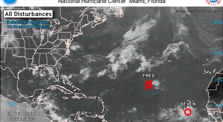Se forma depresión tropical número siete en el Atlántico