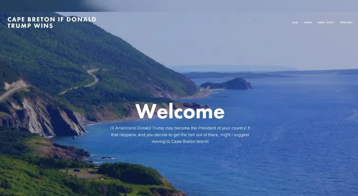 Si Donald Trump gana elecciones , esta isla canadiense te recibe con los brazos abiertos