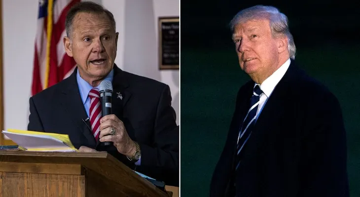 Donald Trump respaldó a Roy Moore, candidato acusado de abusos sexuales contra menores