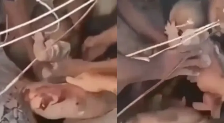 Rescatan con vida a un bebé y a un adulto entre los escombros en Cali tras el terremoto en Colombia