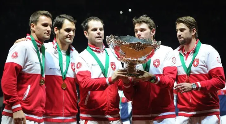 Federer gana y Suiza se corona en la Davis 