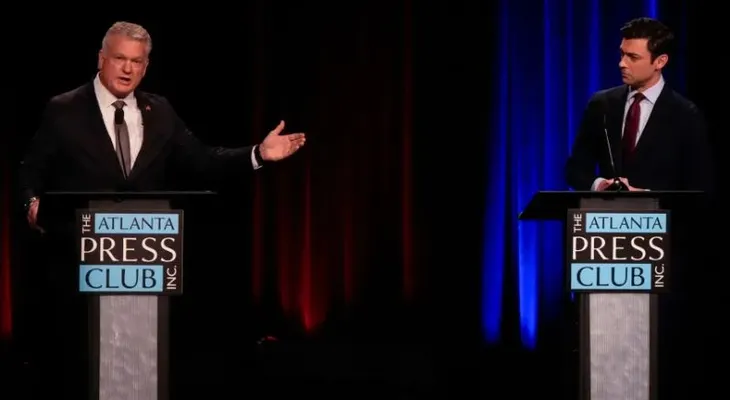 Debates senatoriales en Maine, Georgia e Iowa: republicanos se distancian de Trump y atacan con Epstein