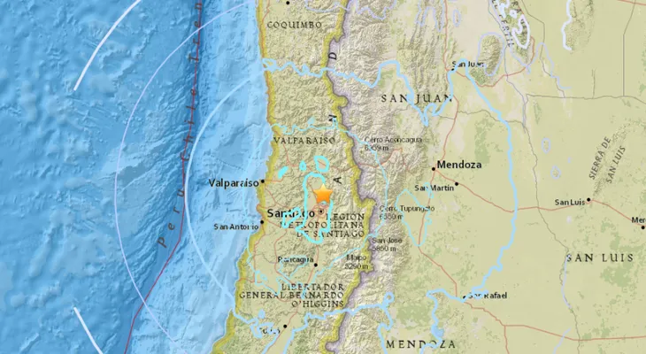 Sismo de 5,4 sacude el centro de Chile