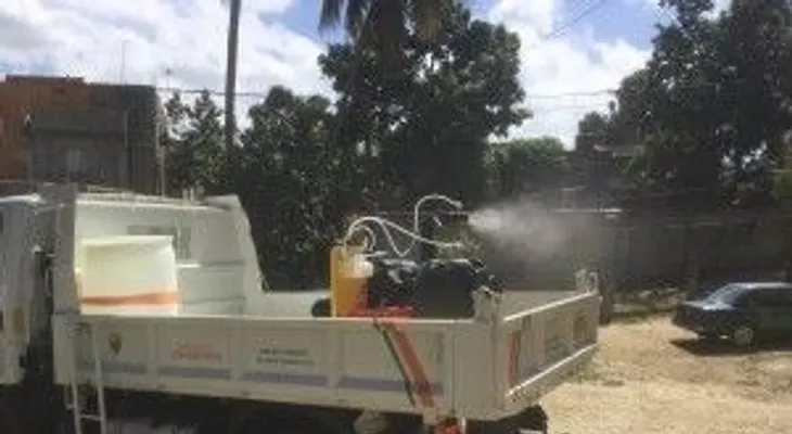 OBRAS PÚBLICAS ESTRENA EQUIPO FUMIGACIÓN EN SAN CRISTÓBAL 