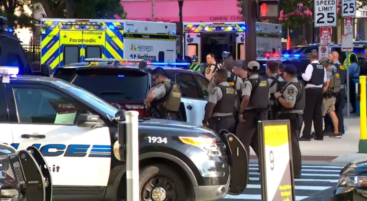 Tiroteo en el centro de Minneapolis deja un muerto y varios heridos, incluidos dos policías