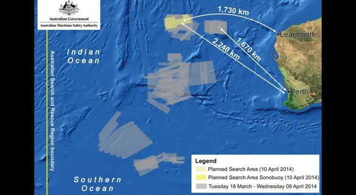 El MH370 de Malaysia Airlines se habría hundido en una sola pieza