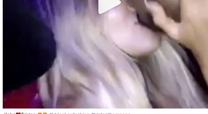Khloé Kardashian comparte video dándose tremendo beso con su nuevo galán