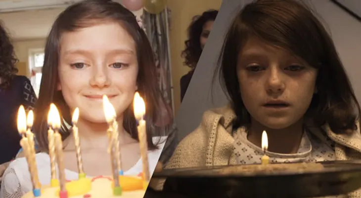 Impactante vídeo de cómo cambia la vida de una niña por la guerra