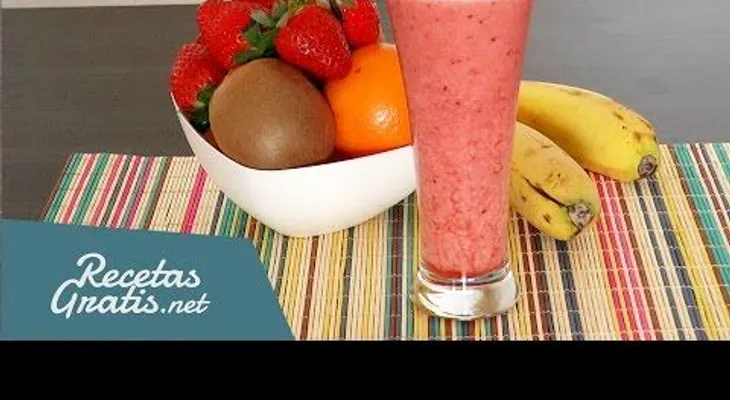 Aprende cómo preparar un jugo energético de frutas - Fresa y kiwi