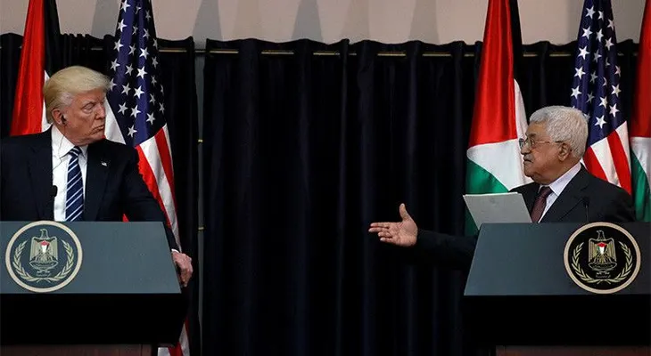 "¡Me engañaste!": ¿Abroncó Trump a gritos al presidente palestino?