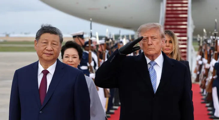 Trump recibe a Xi Jinping en Base Andrews al iniciar visita de Estado histórica a Washington